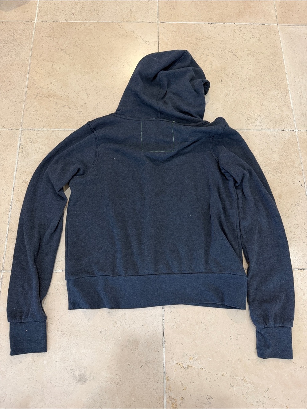 Aviator Nation Slate Blue Hooded Zip Pocket Jacket - Picture 3 of 3